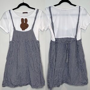 Women’s gingham hipster‎ dress Sz medium